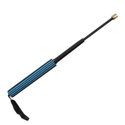 菲萊仕伸縮甩棍戶外軍用品伸縮棍不銹鋼三節防身武器軍迷工具FS02 藍柄精品黑鞭